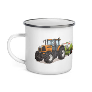 Furrow & Fields Renault Atles 926 RZ Illustration | Enamel Mug Quality Farmers Merch