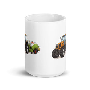Furrow & Fields Renault Atles 926 RZ Illustration | White Glossy Mug Quality Farmers Merch