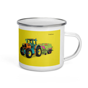Furrow & Fields Renault Atles 926 RZ Pop Art | Enamel Mug Quality Farmers Merch