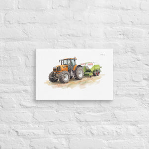Furrow & Fields Renault Atles 926 RZ Watercolor | Canvas Quality Farmers Merch