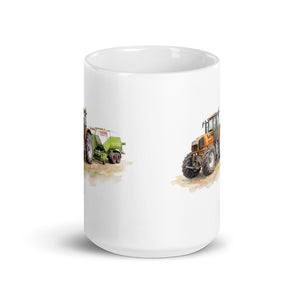 Furrow & Fields Renault Atles 926 RZ Watercolor | White Glossy Mug Quality Farmers Merch
