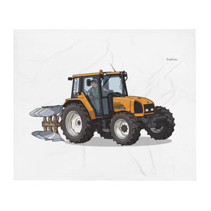 Furrow & Fields Renault Ceres 340X Illustration | Throw Blanket Quality Farmers Merch