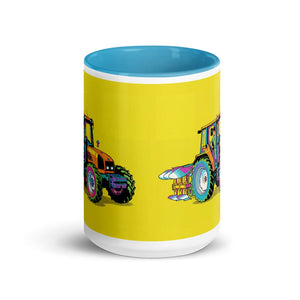 Furrow & Fields Renault Ceres 340X Pop Art | 15 oz Mug with Color Inside Quality Farmers Merch