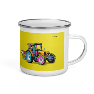 Furrow & Fields Renault Ceres 340X Pop Art | Enamel Mug Quality Farmers Merch