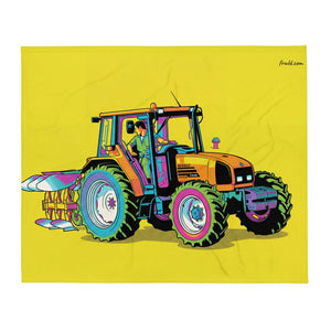 Furrow & Fields Renault Ceres 340X Pop Art | Throw Blanket Quality Farmers Merch