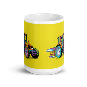 Furrow & Fields Renault Ceres 340X Pop Art | White Glossy Mug Quality Farmers Merch