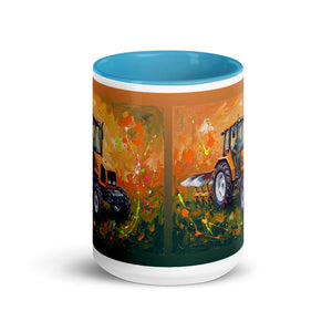 Furrow & Fields Renault Ceres 340X Splash Art | 15 oz Mug with Color Inside Quality Farmers Merch