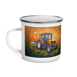 Furrow & Fields Renault Ceres 340X Splash Art | Enamel Mug Quality Farmers Merch
