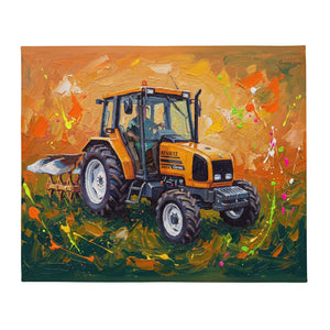 Furrow & Fields Renault Ceres 340X Splash Art | Throw Blanket Quality Farmers Merch