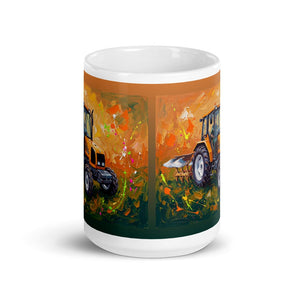 Furrow & Fields Renault Ceres 340X Splash Art | White Glossy Mug Quality Farmers Merch