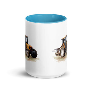 Furrow & Fields Renault Ceres 340X Watercolor | 15 oz Mug with Color Inside Quality Farmers Merch