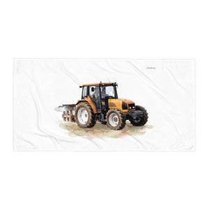 Furrow & Fields Renault Ceres 340X Watercolor | Beach Towel Quality Farmers Merch