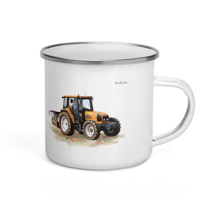 Furrow & Fields Renault Ceres 340X Watercolor | Enamel Mug Quality Farmers Merch