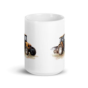 Furrow & Fields Renault Ceres 340X Watercolor | White Glossy Mug Quality Farmers Merch