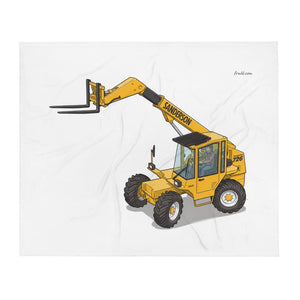 Furrow & Fields Sanderson 726 Teleporter Illustration | Throw Blanket Quality Farmers Merch