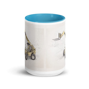 Furrow & Fields Sanderson 726 Teleporter Pencil Sketch | 15 oz Mug with Color Inside Quality Farmers Merch