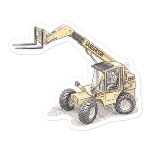 Furrow & Fields Sanderson 726 Teleporter Pencil Sketch | Bubble-free stickers Quality Farmers Merch