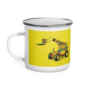 Furrow & Fields Sanderson 726 Teleporter Pop Art | Enamel Mug Quality Farmers Merch