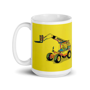 Furrow & Fields Sanderson 726 Teleporter Pop Art | White Glossy Mug Quality Farmers Merch