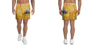 Furrow & Fields Shorts Ford 5610 Force II Splash Art | All-Over Print Athletic Shorts Quality Farmers Merch