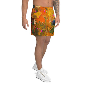 Furrow & Fields Shorts Ford 6640 SLE Splash Art | All-Over Print Athletic Shorts Quality Farmers Merch