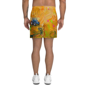 Furrow and Fields Shorts Ford 7810 Generation III Splash Art | All-Over Print Athletic Shorts Quality Farmers Merch