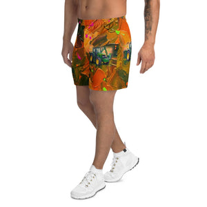 Furrow & Fields Shorts John Deere 6910 with Hedge Cutter Splash Art | All-Over Print Athletic Shorts Quality Farmers Merch