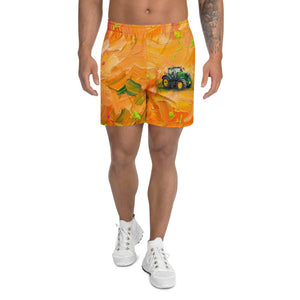Furrow & Fields Shorts John Deere 6R 250 Splash Art | All-Over Print Athletic Shorts Quality Farmers Merch