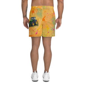 Furrow & Fields Shorts John Deere 7810 Splash Art | All-Over Print Athletic Shorts Quality Farmers Merch