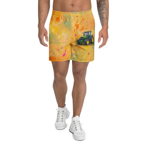 Furrow & Fields Shorts John Deere 7810 Splash Art | All-Over Print Athletic Shorts Quality Farmers Merch
