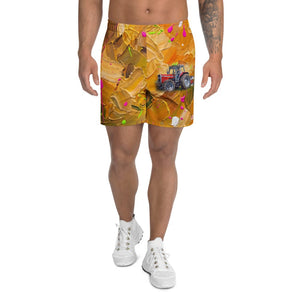 Furrow & Fields Shorts Massey Ferguson 375 Splash Art | All-Over Print Athletic Shorts Quality Farmers Merch