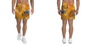 Furrow & Fields Shorts Massey Ferguson 375 Splash Art | All-Over Print Athletic Shorts Quality Farmers Merch