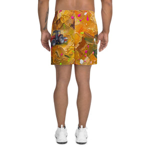 Furrow & Fields Shorts Massey Ferguson 375 Splash Art | All-Over Print Athletic Shorts Quality Farmers Merch
