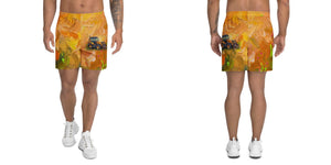 Furrow & Fields Shorts Terex 860 Elite Splash Art | All-Over Print Athletic Shorts Quality Farmers Merch