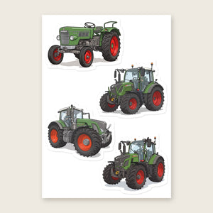 Furrow & Fields Sticker Sheet A5 (5.83″×8.27″) Fendt Illustrated No. 10 | Kiss-Cut Sticker Sheet Quality Farmers Merch