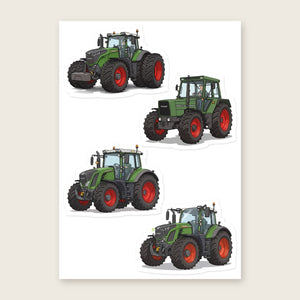 Furrow & Fields Sticker Sheet A5 (5.83″×8.27″) Fendt Illustrated No. 11 | Kiss-Cut Sticker Sheet Quality Farmers Merch