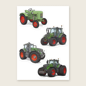 Furrow & Fields Sticker Sheet A5 (5.83″×8.27″) Fendt Illustrated No. 13 | Kiss-Cut Sticker Sheet Quality Farmers Merch