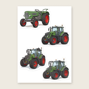 Furrow & Fields Sticker Sheet A5 (5.83″×8.27″) Fendt Illustrated No. 15 | Kiss-Cut Sticker Sheet Quality Farmers Merch