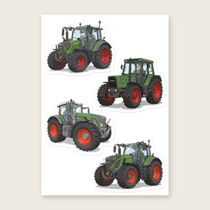 Furrow & Fields Sticker Sheet A5 (5.83″×8.27″) Fendt Illustrated No. 17 | Kiss-Cut Sticker Sheet Quality Farmers Merch