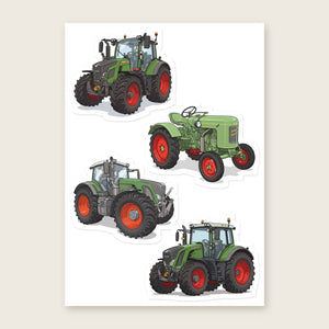 Furrow & Fields Sticker Sheet A5 (5.83″×8.27″) Fendt Illustrated No. 19 | Kiss-Cut Sticker Sheet Quality Farmers Merch