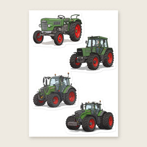 Furrow & Fields Sticker Sheet A5 (5.83″×8.27″) Fendt Illustrated No. 21 | Kiss-Cut Sticker Sheet Quality Farmers Merch
