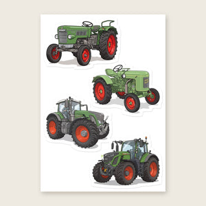 Furrow & Fields Sticker Sheet A5 (5.83″×8.27″) Fendt Illustrated No. 23 | Kiss-Cut Sticker Sheet Quality Farmers Merch