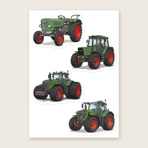 Furrow & Fields Sticker Sheet A5 (5.83″×8.27″) Fendt Illustrated No. 8 | Kiss-Cut Sticker Sheet Quality Farmers Merch