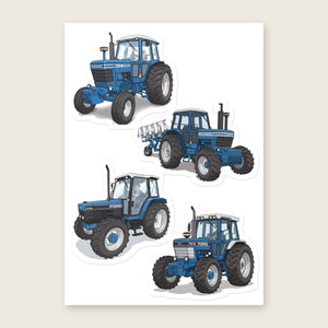 Furrow & Fields Sticker Sheet A5 (5.83″×8.27″) Ford Illustrated No. 14 | Kiss-Cut Sticker Sheet Quality Farmers Merch