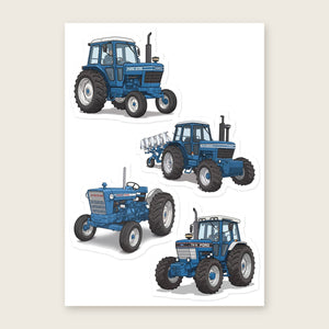Furrow & Fields Sticker Sheet A5 (5.83″×8.27″) Ford Illustrated No. 24 | Kiss-Cut Sticker Sheet Quality Farmers Merch