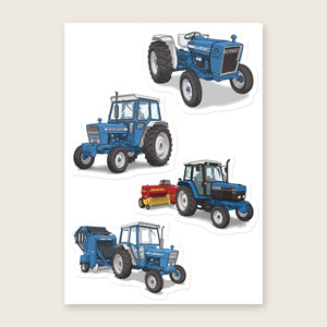 Furrow & Fields Sticker Sheet A5 (5.83″×8.27″) Ford Illustrated No. 25 | Kiss-Cut Sticker Sheet Quality Farmers Merch