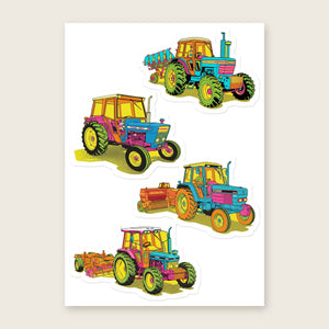 Furrow & Fields Sticker Sheet A5 (5.83″×8.27″) Ford Pop Art No. 2 | Kiss-Cut Sticker Sheet Quality Farmers Merch
