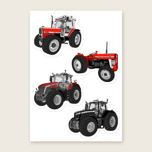 Furrow & Fields Sticker Sheet A5 (5.83″×8.27″) Massey Ferguson Illustrated No. 39 | Kiss-Cut Sticker Sheet Quality Farmers Merch