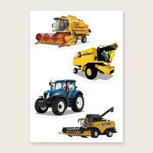 Furrow & Fields Sticker Sheet A5 (5.83″×8.27″) New Holland Illustrated No. 10 | Kiss-Cut Sticker Sheet Quality Farmers Merch