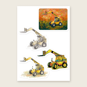 Furrow & Fields Sticker Sheet A5 (5.83″×8.27″) Sanderson 726 Art | Kiss-Cut Sticker Sheet Quality Farmers Merch